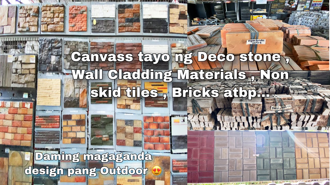 Canvass tayo ng Deco stone , stone wall cladding, Non skid tiles atbp. / House materials