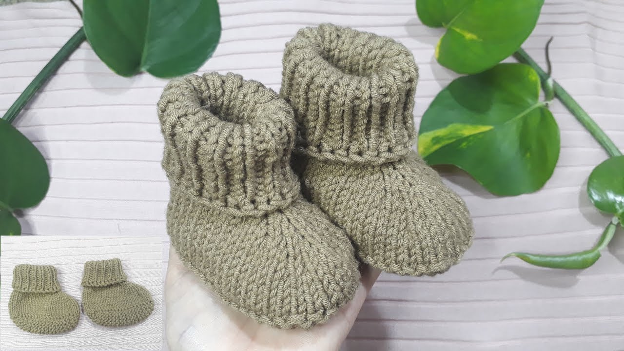 Hướng Dẫn Đan Tất Len Cho Bé Từ 3 đến 8 tháng/ How To Knit Socks