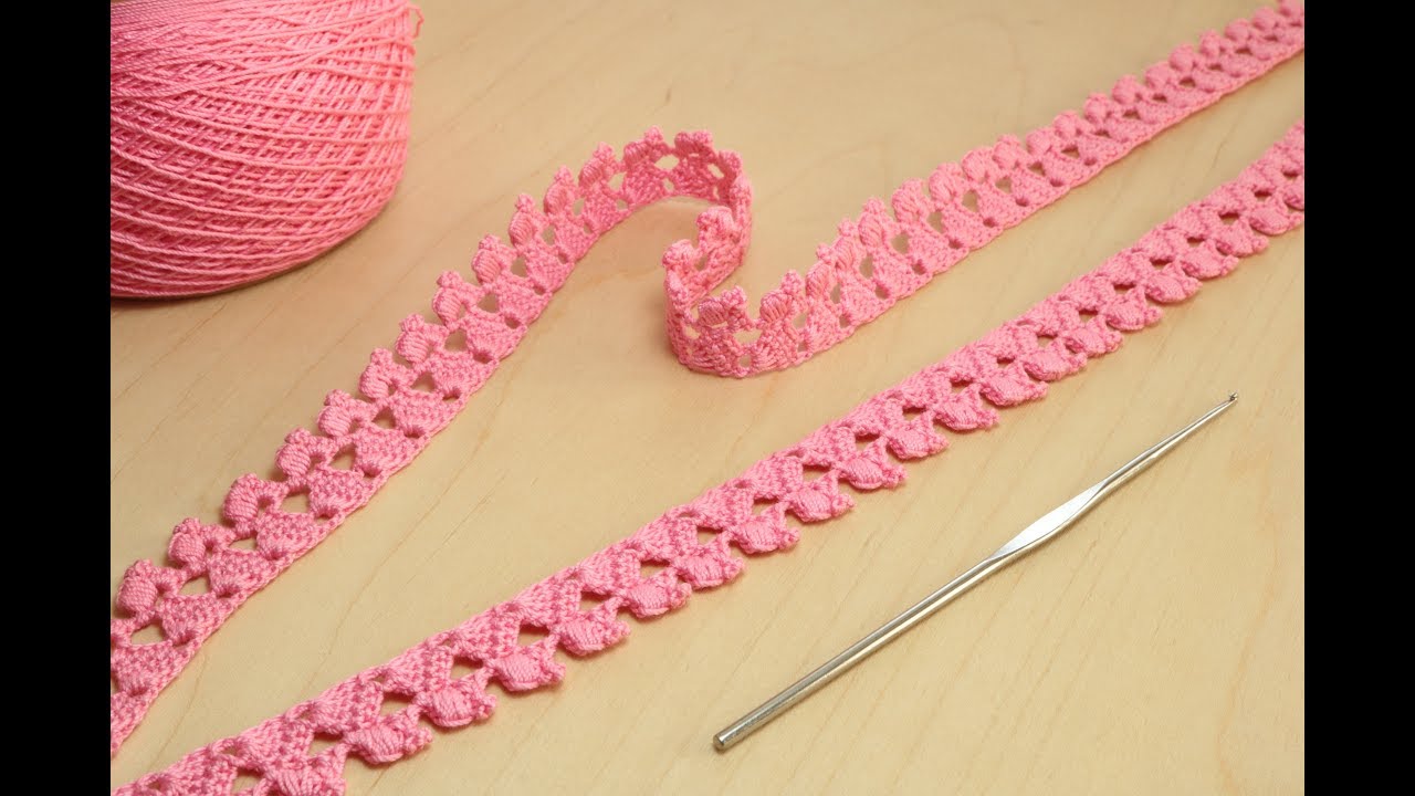 Простое ленточное кружево кайма вязание крючком How to Crochet for Beginners