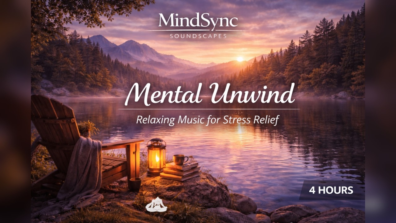 Mental Unwind (4 Hours) – Let Go of Overthinking (Piano + Modern Ambient)