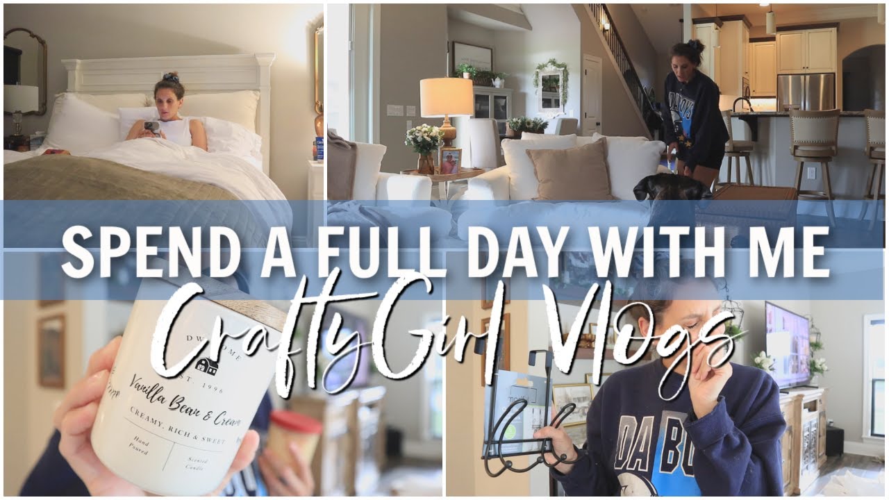 MOVING FURNITURE & TJ MAXX HOME GOODS HAUL | spend a full day with me, relaxing, reading