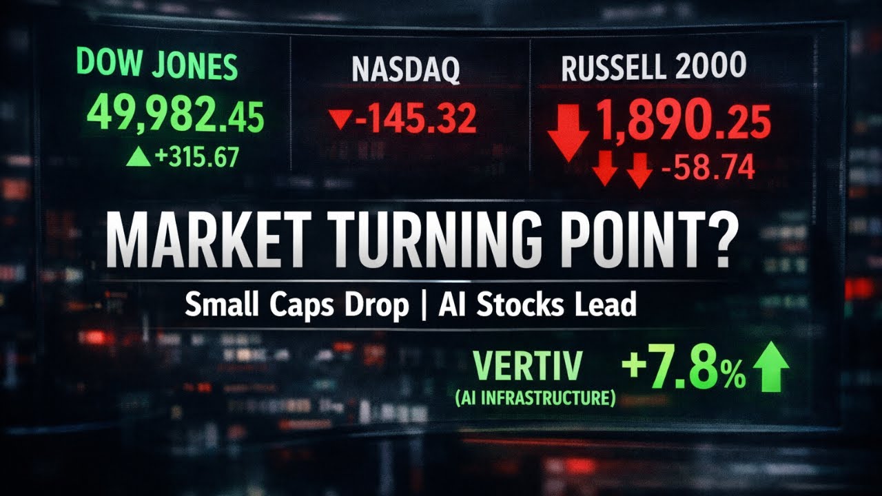 Stock Market Update Today: Small Caps Sink, AI Stocks Lead | Daily Market School