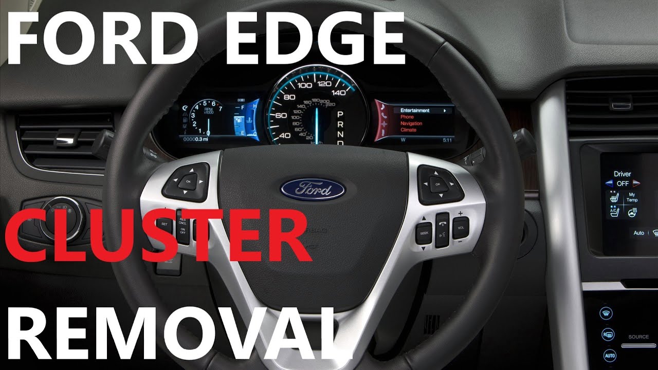 HOW TO REMOVE CLUSTER ON 11-14 FORD EDGE 2011 2012 2013 2014 2015 2010 2009 2008 REPLACE