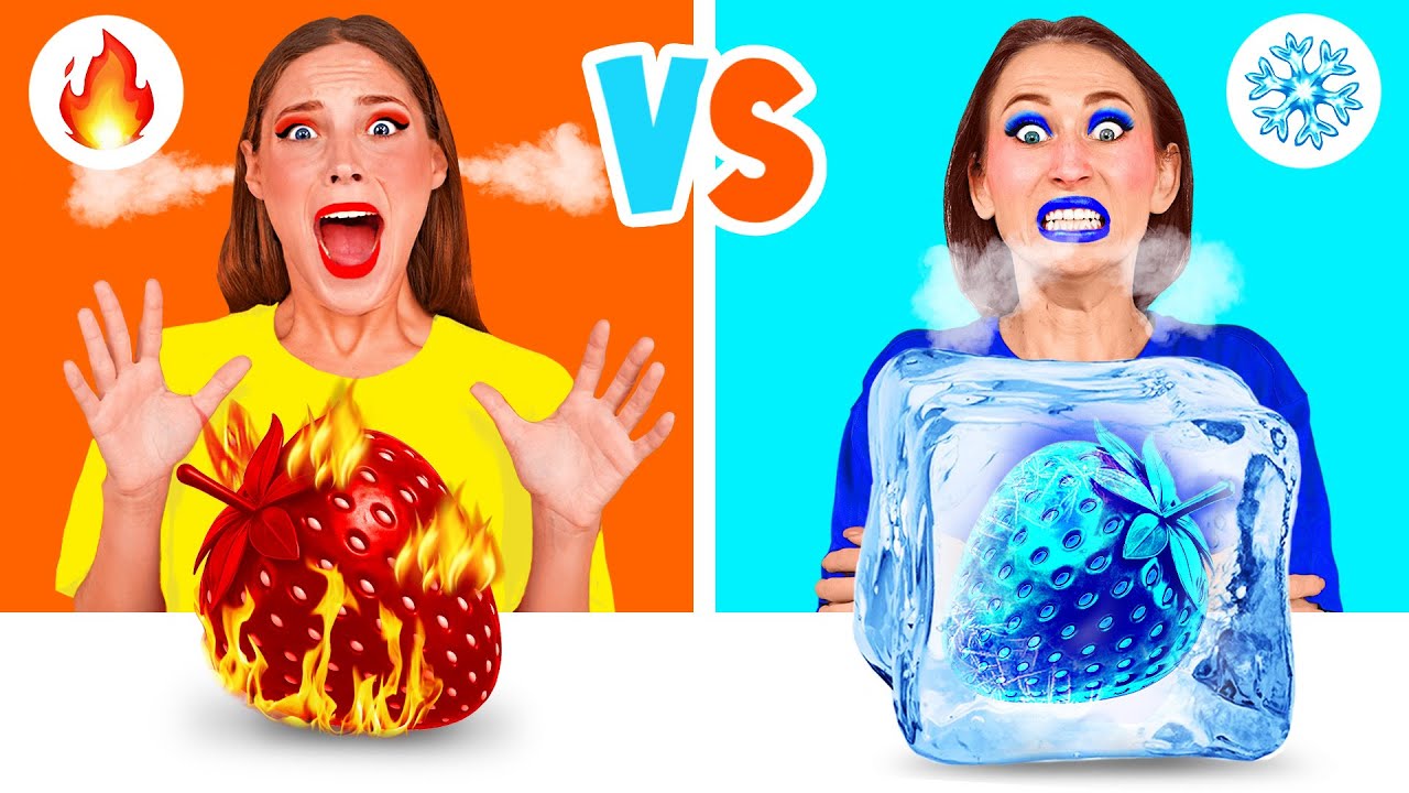 Hot vs Cold Food Challenge | Funny Food War by Fun Teen