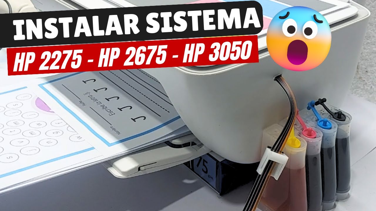 Como Instalar Sistema Continuo en Impresora HP 2775 ✅ Impresora HP 2675 y HP 2375 - Sistema Continuo
