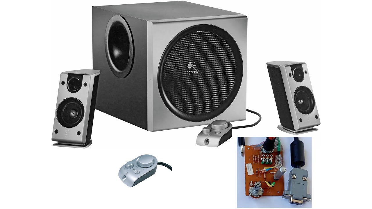 Logitech Z-2300 Z2300 2.1 2+1 kumanda ses kontrol ünitesi pod RMS yaptık!