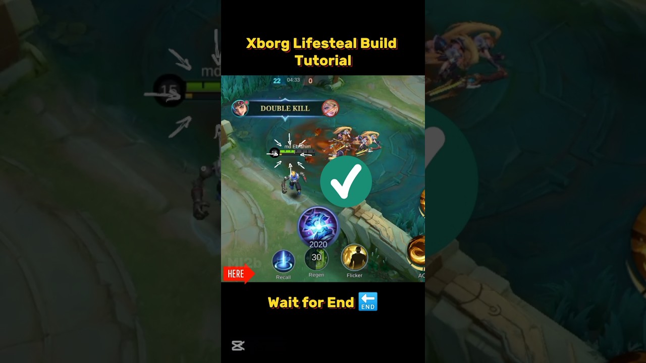 X borg Lifesteal Build Tutorial Mobile legends #ml2b #xborg #shorts #mlbb
