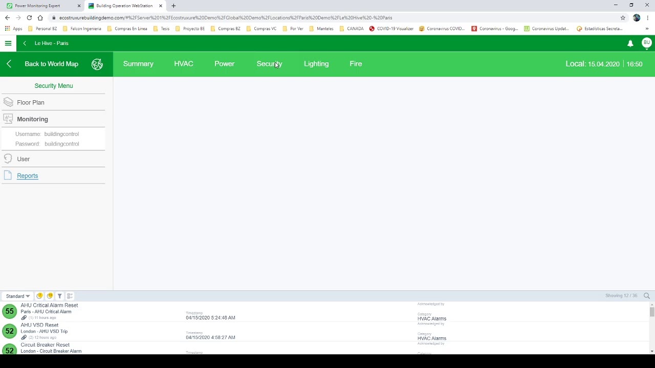 Power Monitoring in Expert
