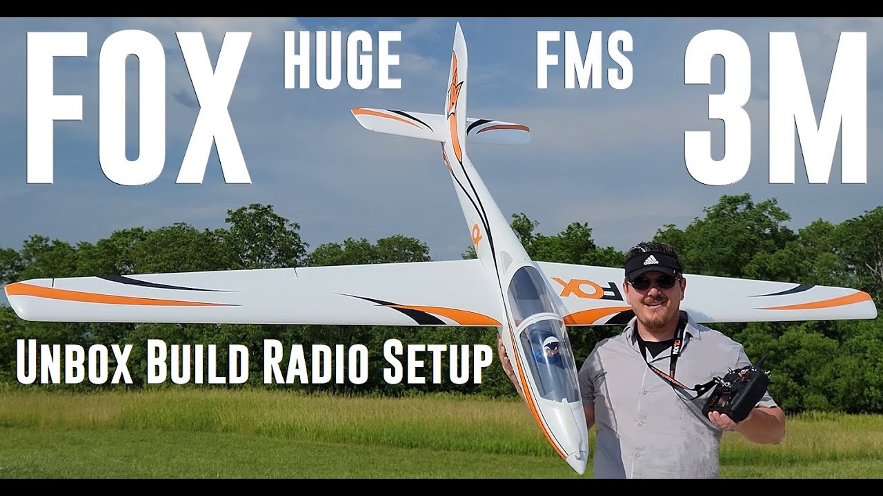 FMS - Fox with Reflex V2 - 3m - Unbox, Build, & Radio Setup