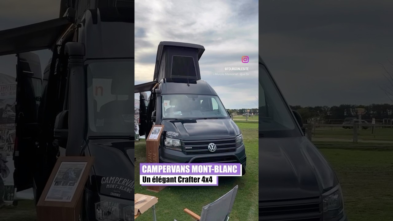 CAMPERVANS MONT-BLANC - Un &eacute;l&eacute;gant VW Crafter 4x4