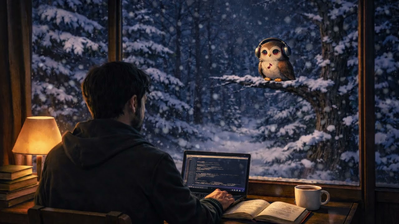 SIN ANUNCIOS - Lofi con Piano para Concentrarse, Estudiar y Relajarse 🌙 Owlnight Focused Beats