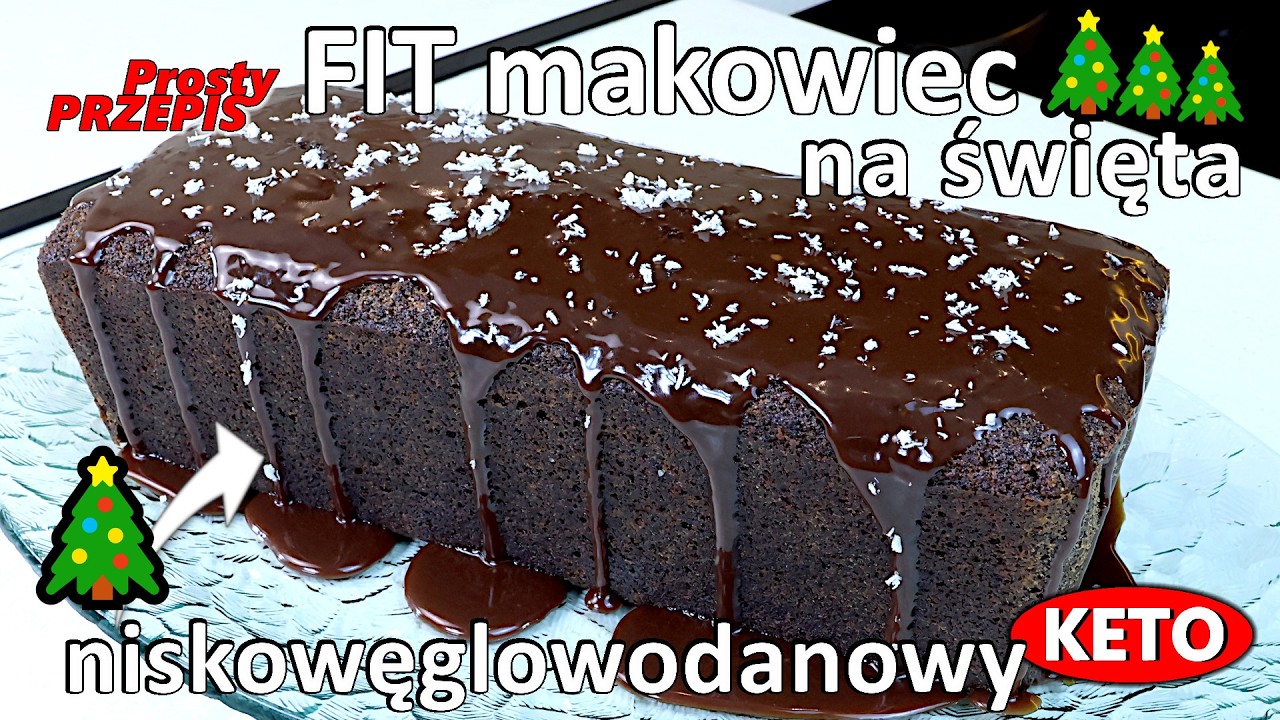 Makowiec japoński KETO 🎄 Bez cukru, bez mąki, idealny na święta