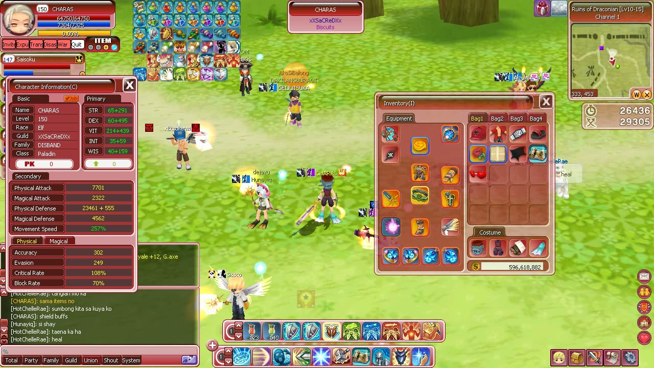 Celestia Luna Online: CHARAS - Paladin (Stats and Items)