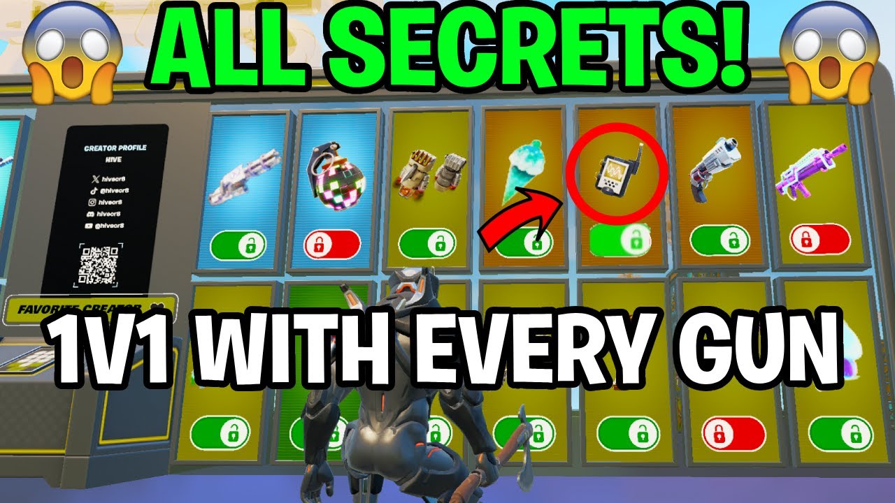 How to UNLOCK EVERY SECRET in 1v1 With Every Gun!