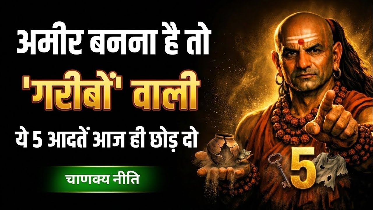 गरीबों की 5 खतरनाक आदतें जो आपको कभी अमीर नहीं बनने देंगी | Chanakya Niti Money Psychology