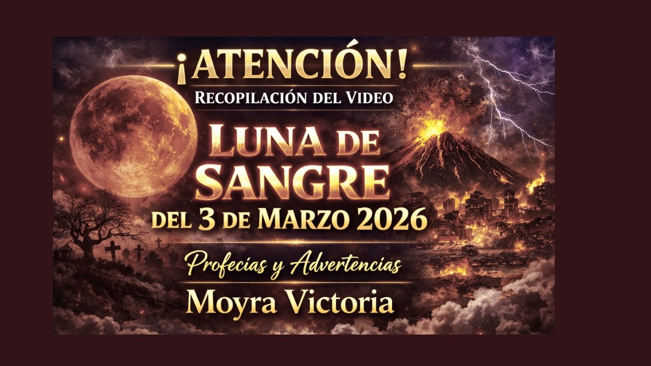 👉 🌕 ATENCIÓN: RECOPILACIÓN | LUNA DE SANGRE 3 MARZO 2026Profecías y Advertencias – Moyra Victoria