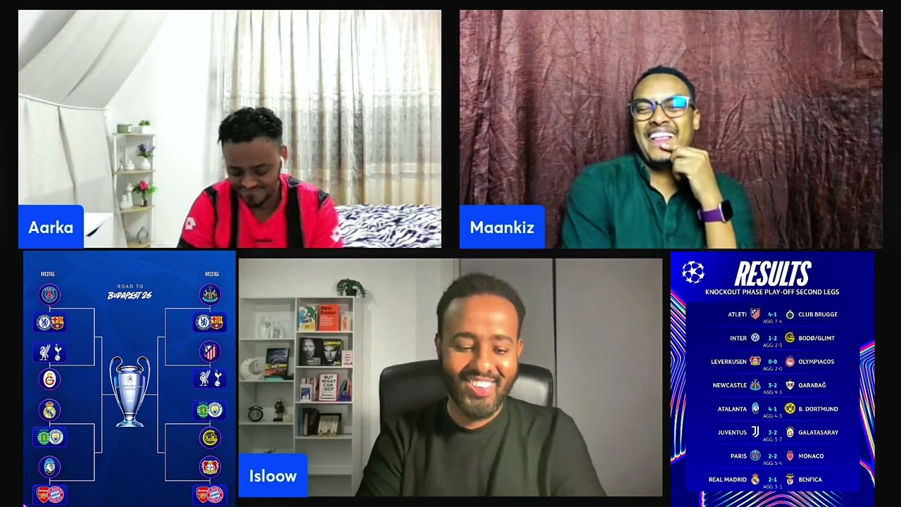 Falcelinta kulumadi Champions League & dhibtada heysto kooxaha Seri A | Isku aadka wareega 16