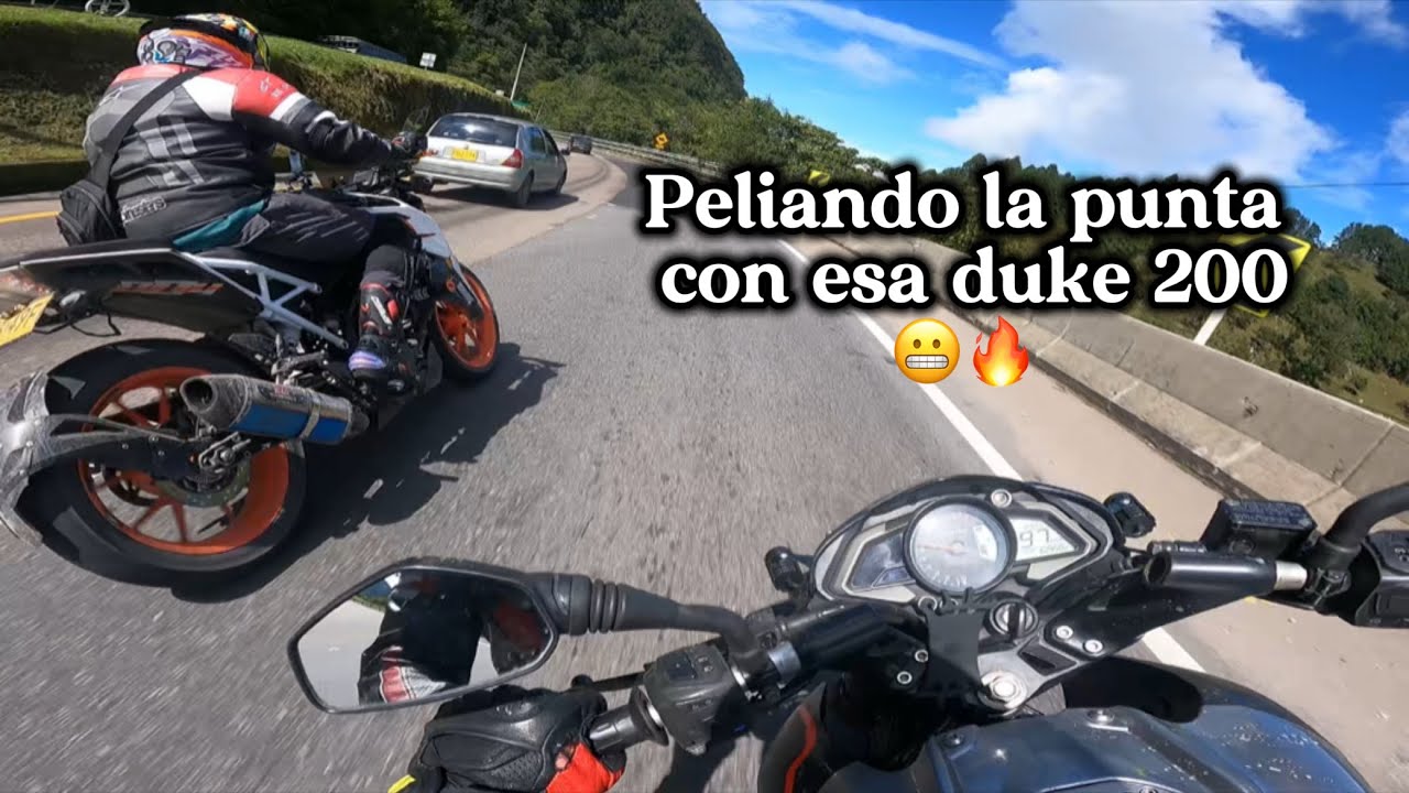 Bajadita a la vega; ns 200 vs duke 200