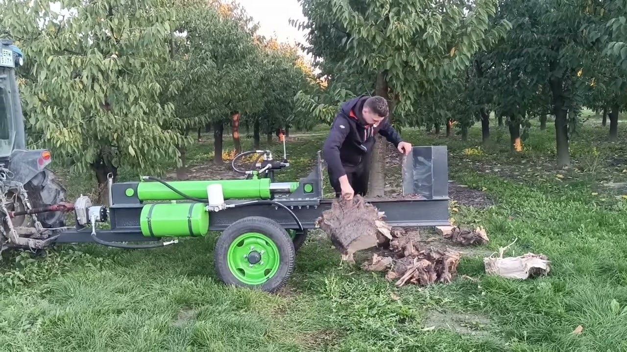 Łuparka hydrauliczna do drewna, korzeni. Homemade wood splitter 2024