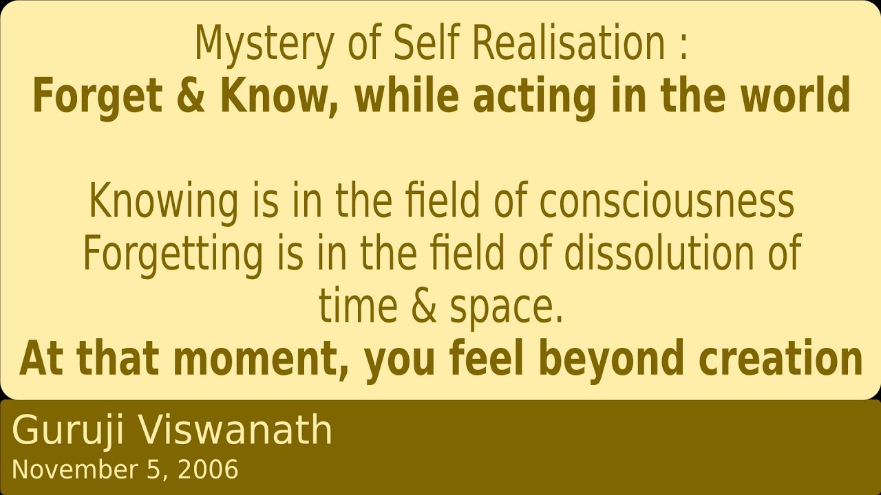 brahma AcharaNa,  prabhava brahma - #gurujiviswanath