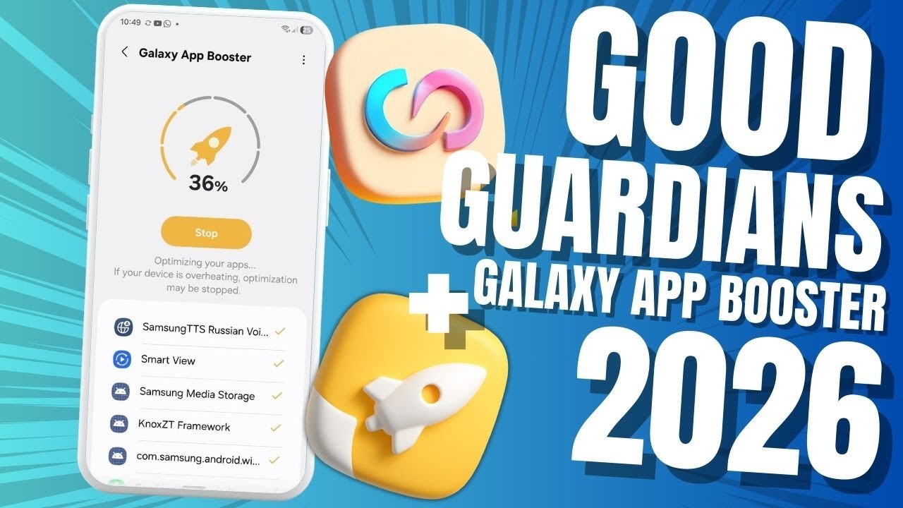 O Monstro ATUALIZOU! 🔥GOOD GUARDIAN + GALAXY APP BOOSTER Versão 2026, só pra SAMSUNG!