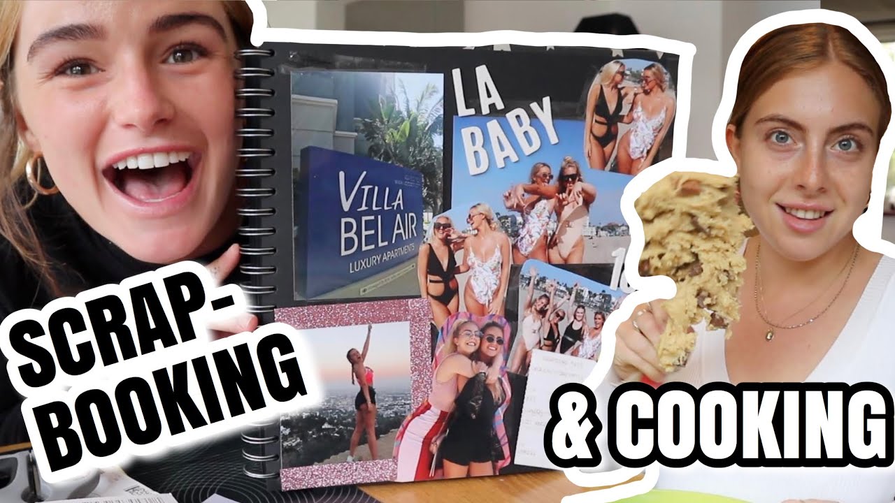 SHOWING/MAKING PHOTO SCRAPBOOKS AND BAKING UNREAL COOKIES | Syd and Ell