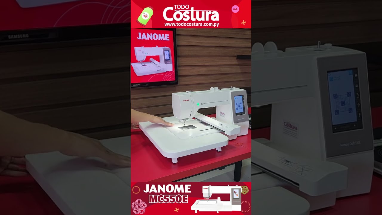 Presentación Bordadora Janome MC550E - Rincon Willpex - Paraguay