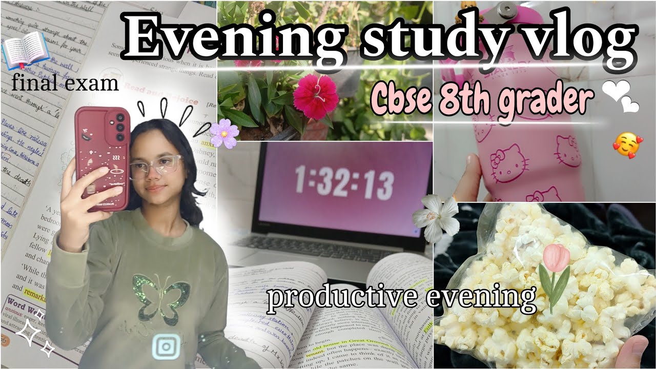 “What My REAL Evenings Look Like When Exams Are Near 📚👀