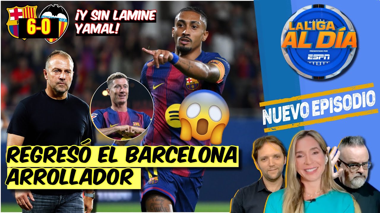 Barcelona DEMOSTRÓ que QUIERE VOLVER a SER CAMPEÓN con su PALIZA al VALENCIA | La Liga al Día