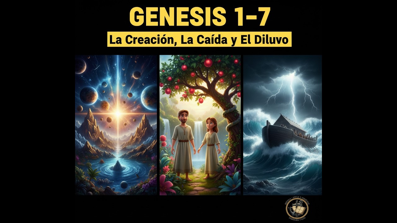 📖✨ Descubre el Poder del Comienzo – Génesis Capítulos 1 al 7 ✨📖