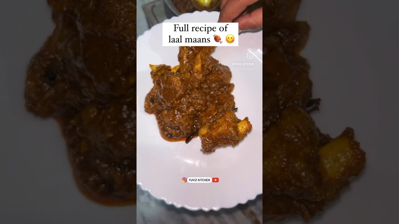 Laal maans recipe 🍖😋 #music #food #meatcurry #cookingmeat #song #foodie #meatrecipies #meatdishes