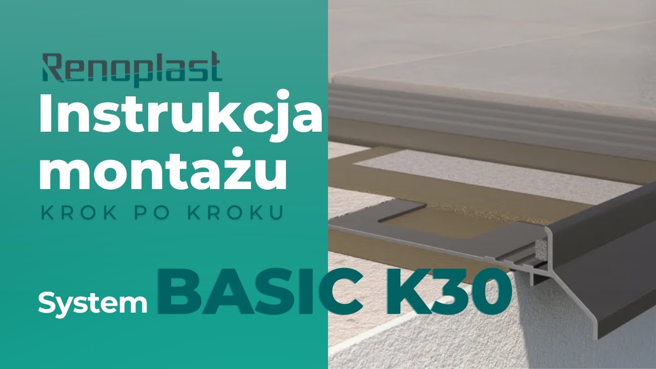 Montaż systemu BASIC K30 | Profil okapowy K30 do tarasów i balkonów