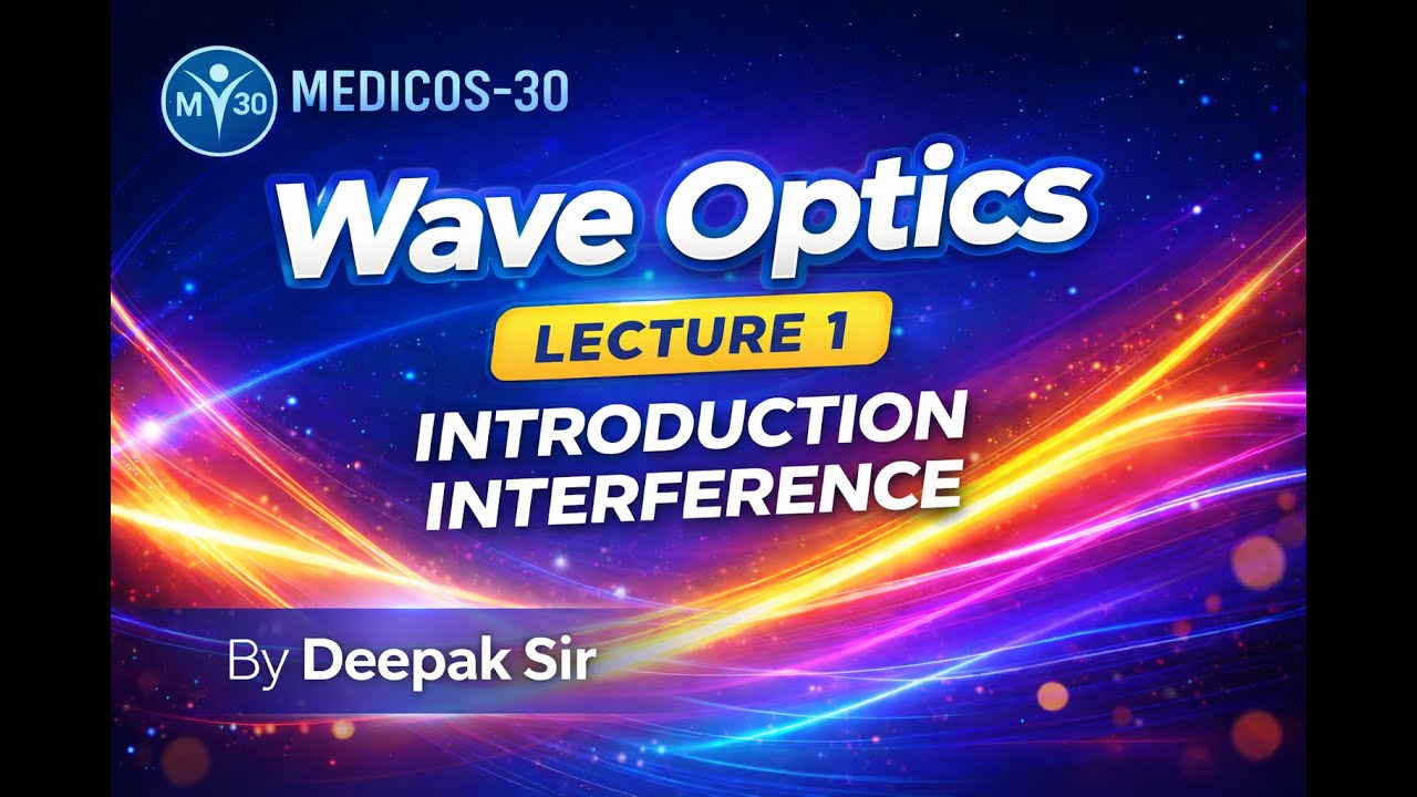 L - 1 | WAVE OPTICS | INTRODUCTION  INTERFERENCE | #waveoptics