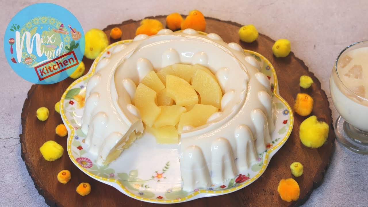 How To Make COCONUT AND PINEAPPLE JELLO! Easy And Delicious! @Mex Mundo Kitchen