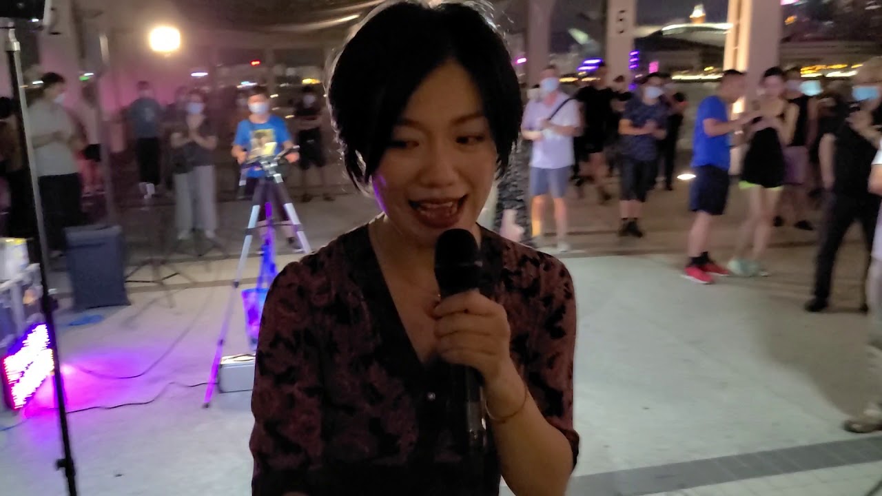 『完場篇』一起走過的日子(新歌首唱),滄海一聲笑,希望❨大長金❩主題曲,你到底愛誰,高山青,完場花絮.  香港旺角小龍女 龍婷 @中環碼頭 22/06/2020 Stacey Long