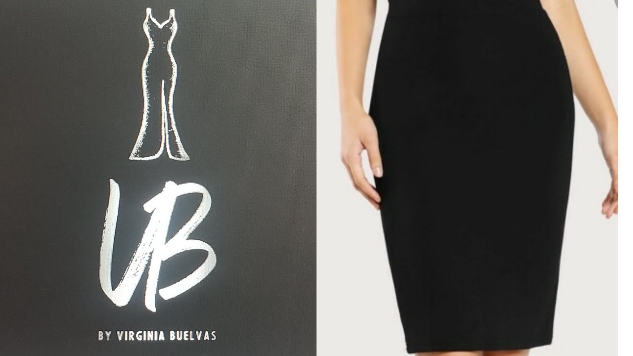 Molde de falda  entubada / pencil skirt pattern