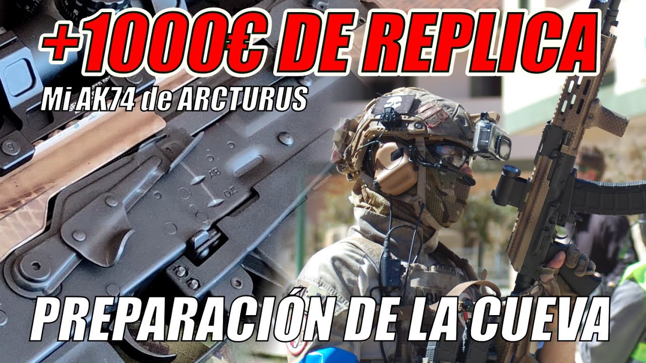 AK04 de ARCTURUS Mi réplica de más de 1000 euros 🥒 Preparación de la CUEVA 🥒 [Airsoft en Español]