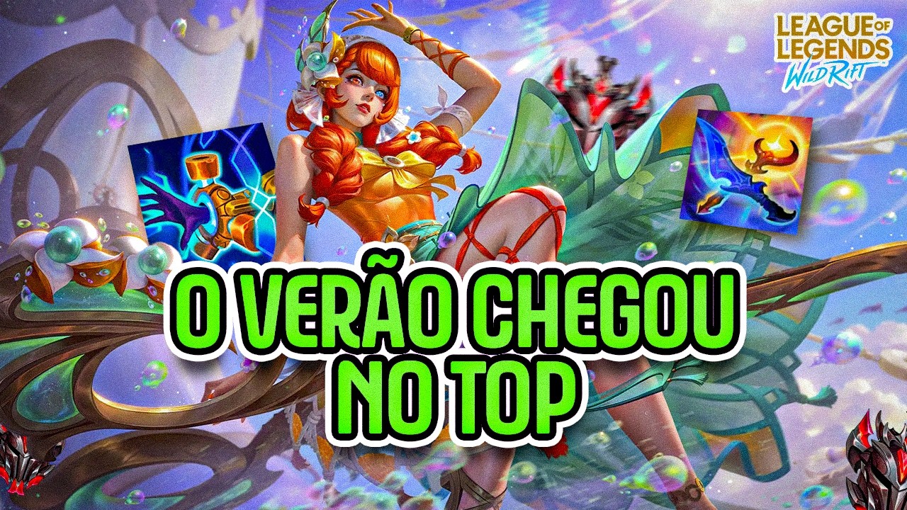 NOVA SKIN DA GWEN: ISLAND VACATION! Gameplay Completa | Wild Rift