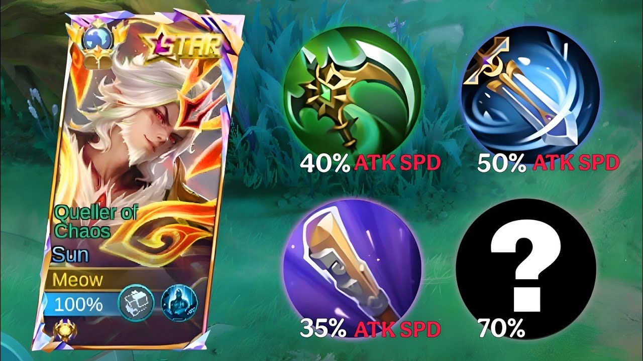 SUN FULL ATTACK SPEED IS 100% TRUE DAMAGE SPAM... 
