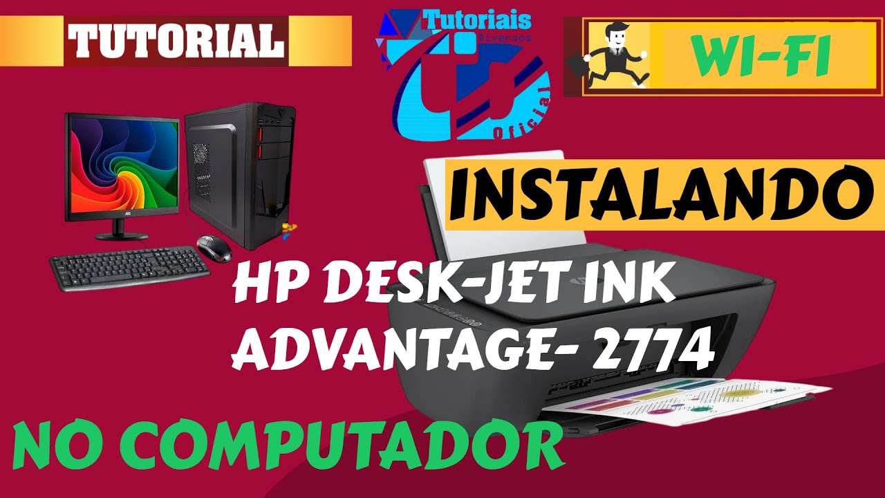 Como instalar sua HP DeskJet Ink Advantage 2774 No Computador