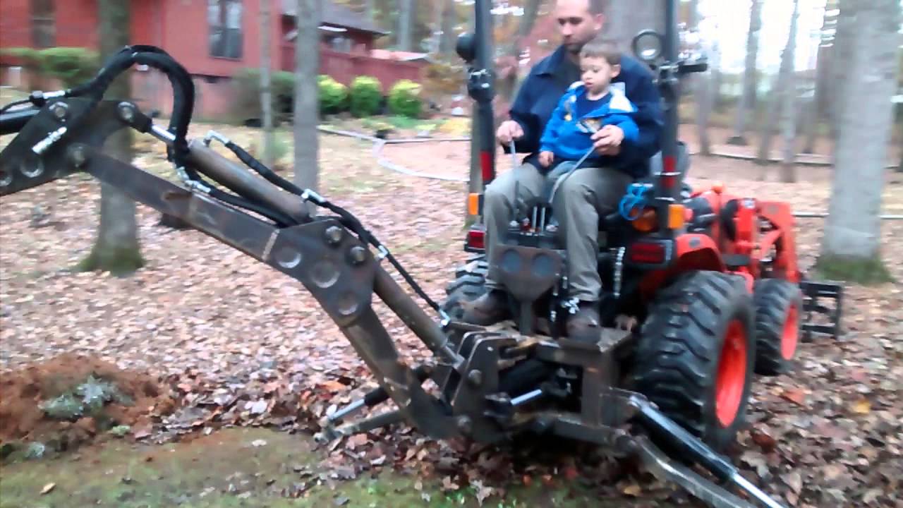 Homemade backhoe Kubota B2620