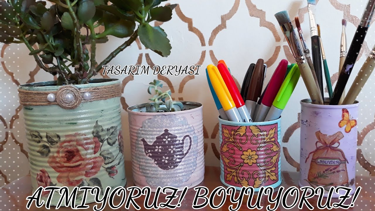 Teneke kutuları değerlendirme|kendinyap|diy|geridönüşüm