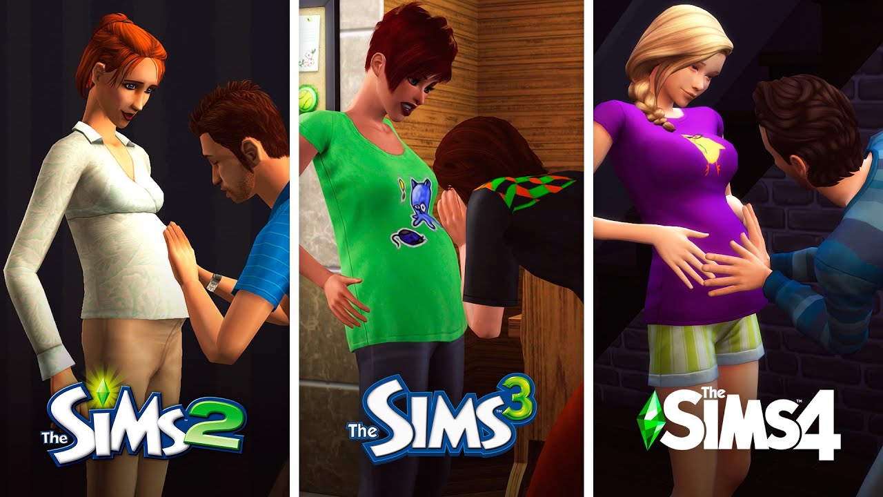 Беременность в The Sims / Сравнение 3 частей