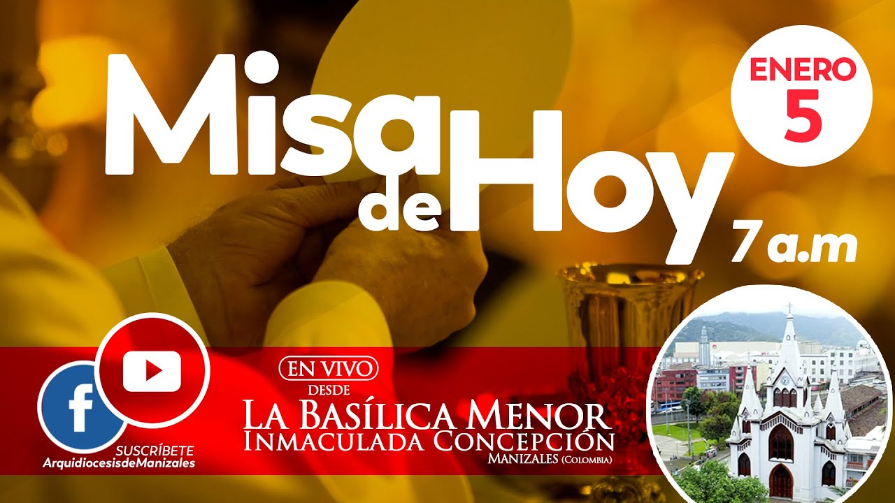 ✅MISA DE HOY viernes 5 de enero de 2024, P. Rigoberto Rivera. Arquidiócesis de Manizales.