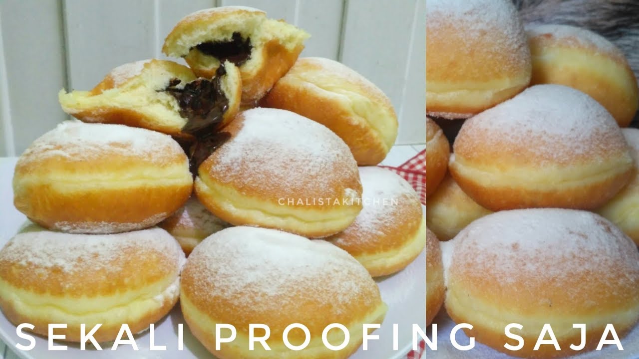 DONAT EMPUK ISI COKLAT - 1x Proofing