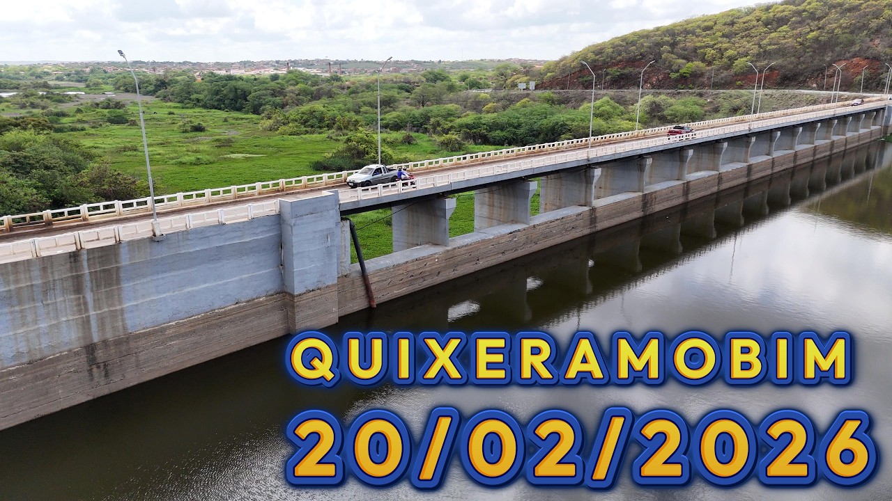 Barragem de Quixeramobim / Açude Fogareiro dados Atualizados 20/02/2026 Sertão Central - Ceará