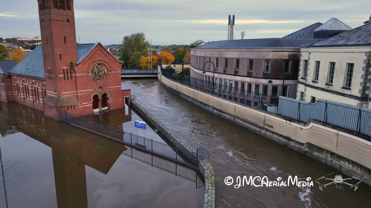 Newry Floods Drone Oct 2023