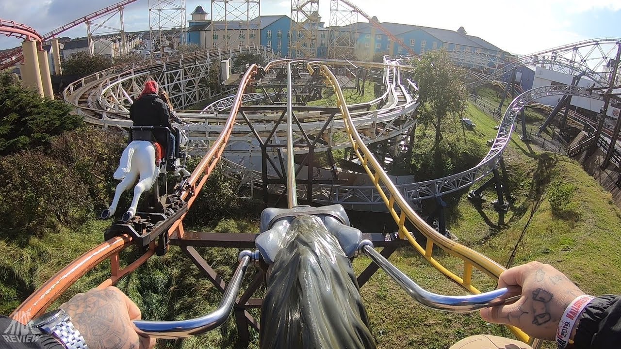 Steeplechase - POV - Blackpool Pleasure Beach - Arrow Dynamics - Steeplechase