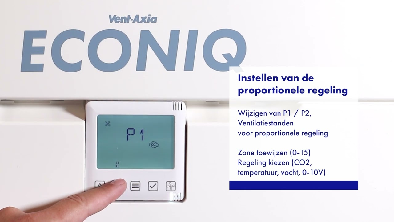 Econiq - instellen van de proportionele regeling