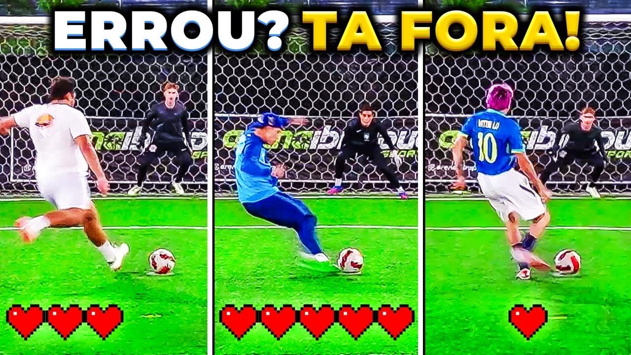 SE ERRAR 5 CHUTES PERDE 🥶 DESAFIO NA PRESSÃO #3